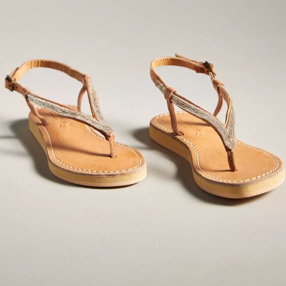 Unworn Beaded Anthropologie Sandles - Picture 3 of 4